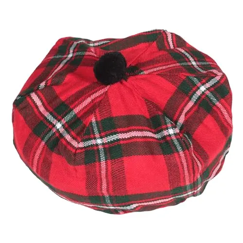 US Buyers Only - Best Traditional Tam o'Shanter Tammy Hat with a Flat Bonnet in a Variety of Tartans