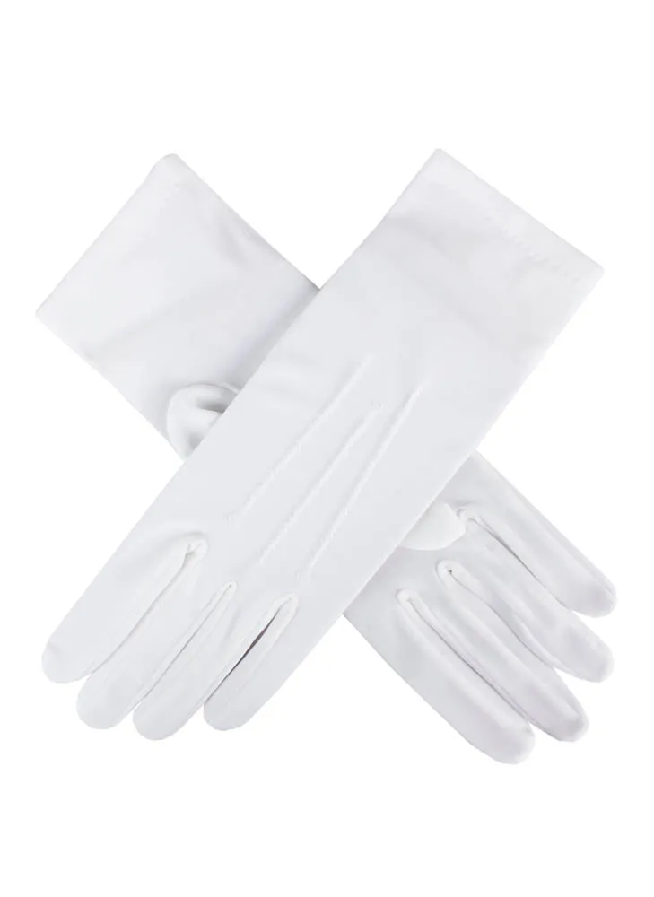 Women's Three-Point Matt Satin Gloves