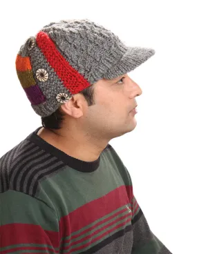 Woolen Cap with Buttons